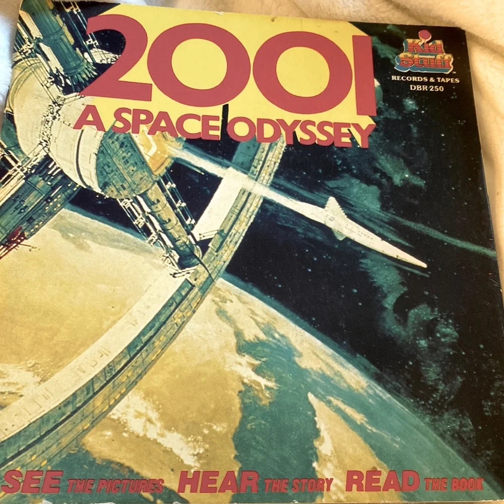 Vintage 2001 A SPACE ODYSSEY - CHILDREN’S KID STUFF BOOK / RECORD # DBR-250 1984 - Picture 1 of 9